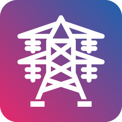 Vector Design Electric Tower Icon Style