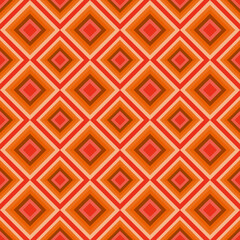 Retro Warm pattern in vintage style of the 60s and 70s 