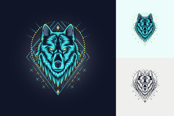 the wolf awakened. spiritual symbol