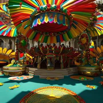 Ambiente carnavalesco, ia generation imagens 