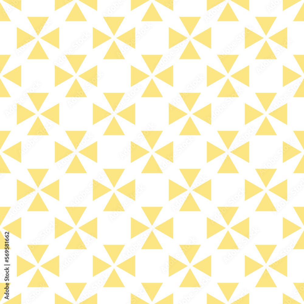 Poster tile vector pattern with yellow and white background