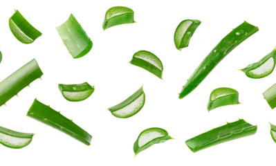 Aloe vera seamless pattern