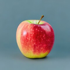 red apple on a white background. Generative AI.