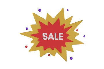 sale offer 3D Illustration