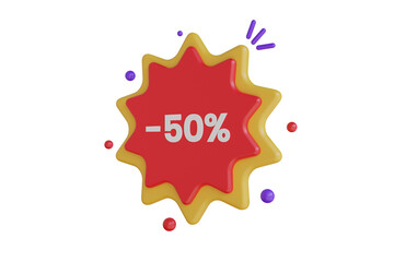 Discount up to 50% 3D Illustration