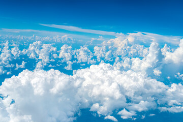 Fototapeta premium Sky with clouds from above