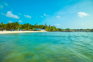A beach in San Andres Island, Colombia, South America