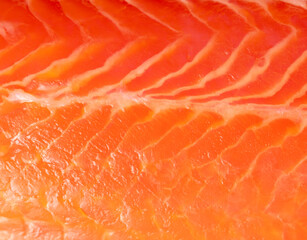 Salmon red fish fillet as a background.