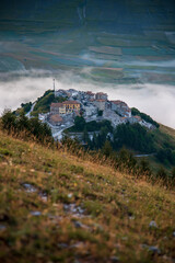 Fototapeta premium Castelluccio di Norcia dopo il terremoto