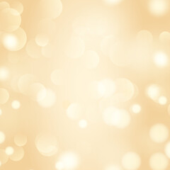 玉ボケが美しい背景。シャンパンゴールドの美しい背景。　
