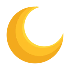 Fotobehang golden crescent moon © Jeronimo Ramos