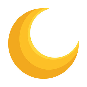 golden crescent moon