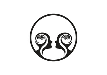 brain logo and icon design