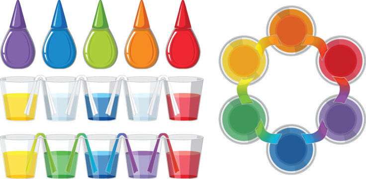 Set of colour science experiments