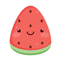 watermelon fresh fruit kawaii
