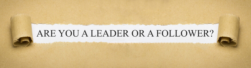 Are you a leader or a follower?