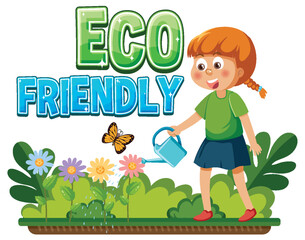 Eco friendly logo banner vector