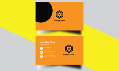 Creative and modern business card template. Modern creative business card and name card,horizontal simple clean template vector design, layout