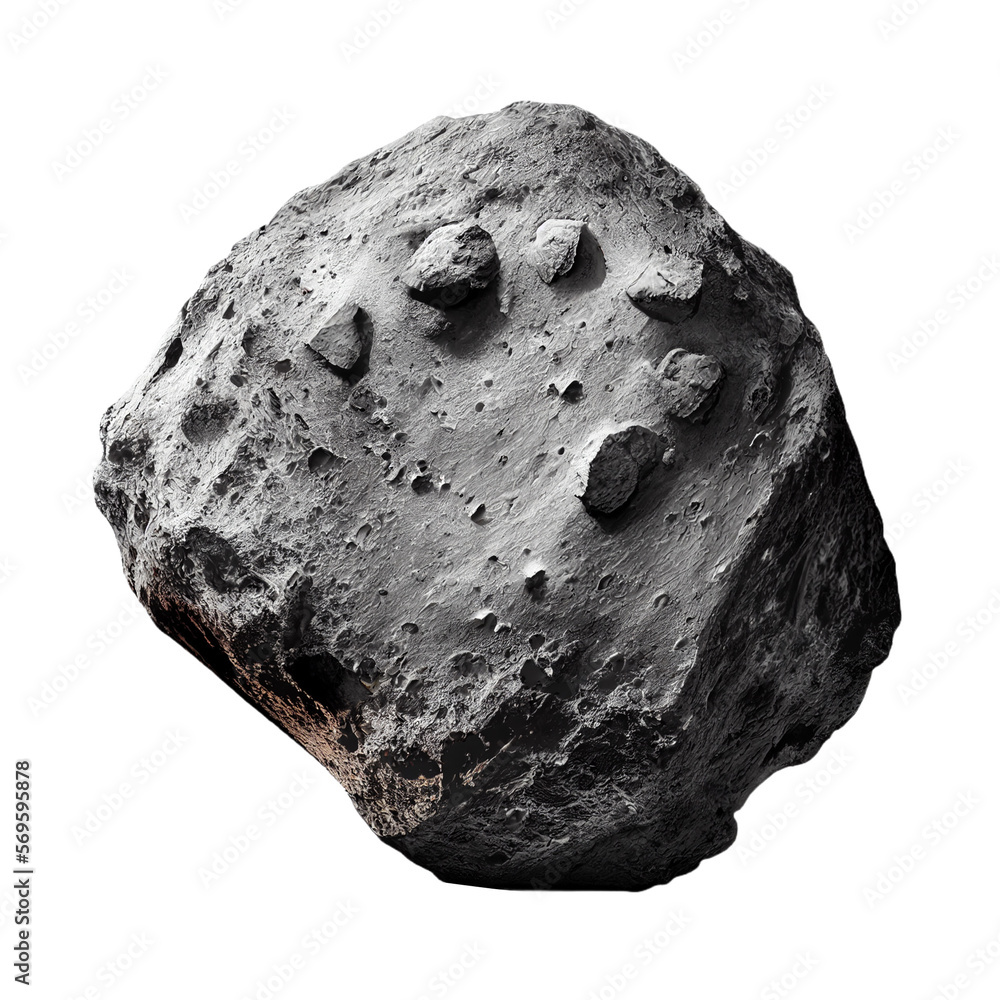 Canvas Prints asteroid isolated on transparent background cutout