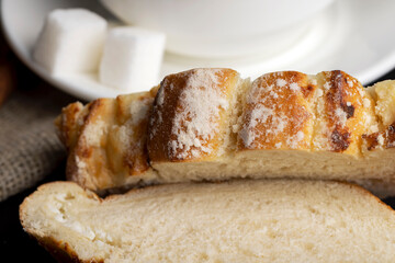 Sweet pastry made of wheat flour with the addition of sweet cottage cheese from milk