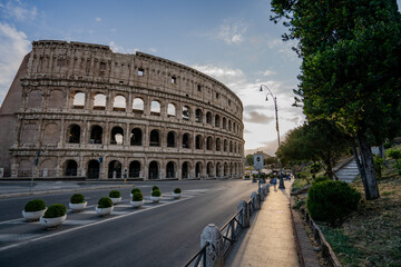 Fototapeta na wymiar Italy, Rome, detail of the Colosseum