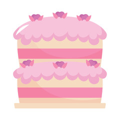sweet pink cake