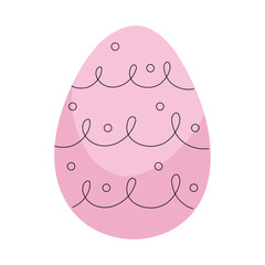 spring pink egg painted