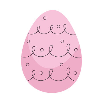 spring pink egg painted
