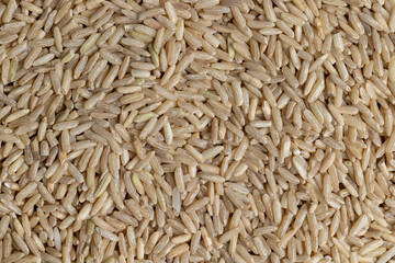 Natural brown rice for cooking healthy food