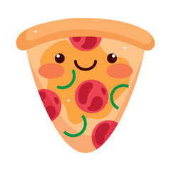 italian pizza kawaii