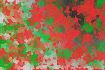Abstract background with red-green spots and bokeh circles