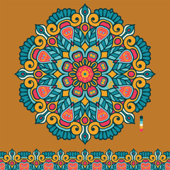 Mandala Colorful Art Work Mandala Patter Mandala Design Cloth Design