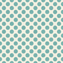 Fototapeta na wymiar Polka dot seamless pattern. Minimalism fashion design print. Polka dots turquoise pastel vintage background, tile. For home decor, fabric textile pattern, postcard, wrapping paper, wallpaper