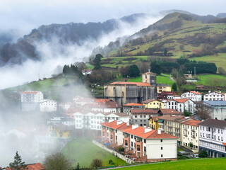 Aia, Spain, Village in mountains.