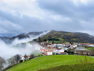 Aia, Spain, Village in mountains.