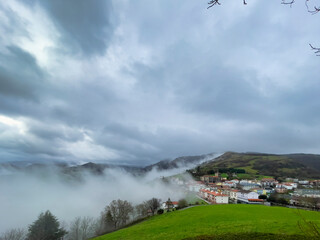 Aia, Spain, Village in mountains.