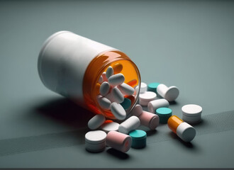 orange bottle of pills