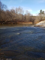 river in winter