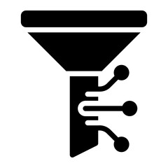 funnel glyph icon