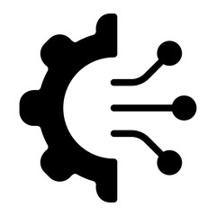 gear glyph icon