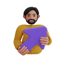 Leadership and success 3D Illustration