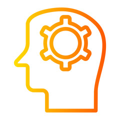 thinking gradient icon
