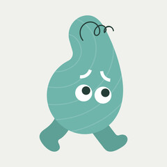 Cartoon character, abstract personage, mascot design, funny avatar, cute icon