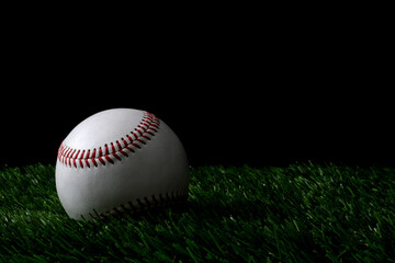 Baseball on the field