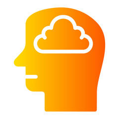 brain gradient icon