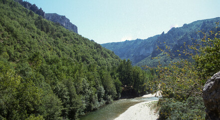 Fototapeta na wymiar Parc naturel régional des Grands Causses, Gorges du Tarn, 48; Lozere, France