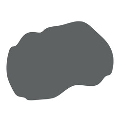 Macedonia - smooth grey silhouette map of country area. Simple flat vector illustration.
