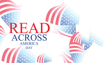 Read Across America Day concept. Template for background, banner, card, poster 