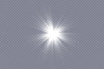 Obraz premium Star glow light effect. Bright particles, light shine. Stars.