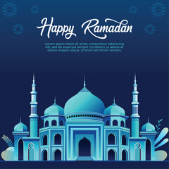Ramadan Kareem Islamic Background vector. Happy Islamic New Hijri Year. Graphic design for the decoration of gift certificates, banners and flyer.